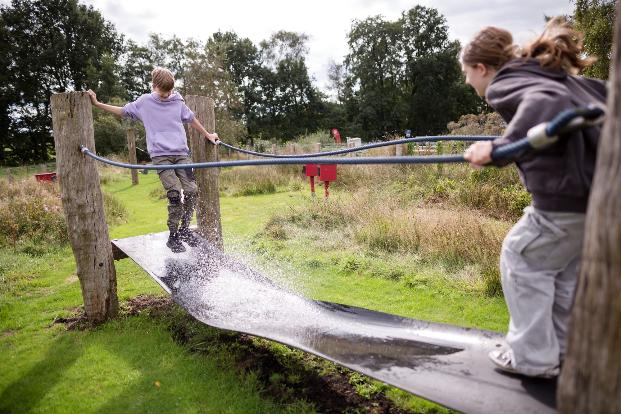 Spielende Kinder in Bad Bederkesa