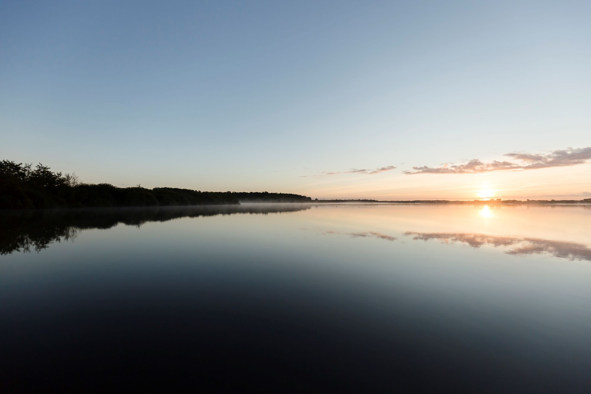 Sonnenuntergang am See Bederkesa